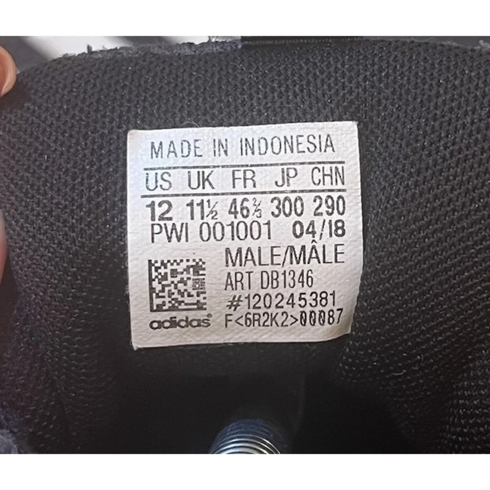 Adidas Questar Ride Mens 12 Black White Running Shoes Cloudfoam Sneakers